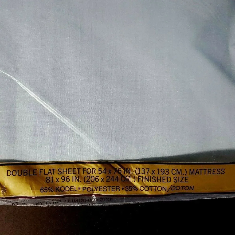 ‎2 Vtg Springmaid Double Full Flat Sheets Lt Blue